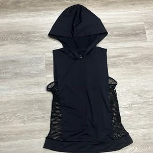 Varley Black High Performance Hooded Pullover